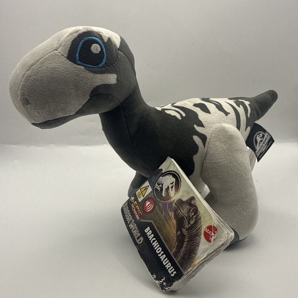 Mattel Jurassic World Epic Evolution Brachiosaurus 8” Plush Figure W/Sound NWT